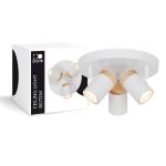 D'Lite Taklampe Beitem Matt Hvit FSC Tre | Egnet Til 3x GU10