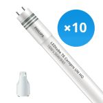 Fordelspakning 10x Philips LED Lysrør T8 CorePro (UN) High Output 18W 2000lm - 840 kald hvit | 120cm - erstatter 36W