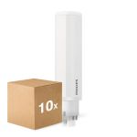 Fordelspakning 10x Philips CorePro PL-C LED 6.5W 700lm - 830 Varm Hvit | 4-Stift - Erstatter 18W