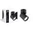 D'Lite Tak Spot Clio Svart Vippbar| Egnet for 1x GU10