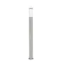 Eglo Sokkelampe Helsinki Rustfritt Stål | IP44 - Egnet for 1x E27 - Bevegelsessensor