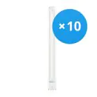 Fordelspakning 10x Ledvance Dulux-L LED 18W - 830 Varm Hvit | 4-Stift - Erstatter 36W