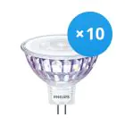 Fordelspakning 10x Philips Master Value LED Spot GU5.3 MR16 5.8W 490lm 60D - 940 kald hvit | beste fargegjengivelse - dimbar - erstatter 35W