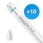 Fordelspakning 10x Philips LED Lysrør T8 MASTER Value (EM/Mains) High Output 8W 1000lm - 830 varm hvit | 60cm - erstatter 18W